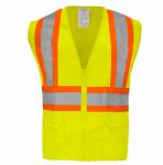 Lime/green Two Tone Stripes Ansi Class 2 Mesh Vest